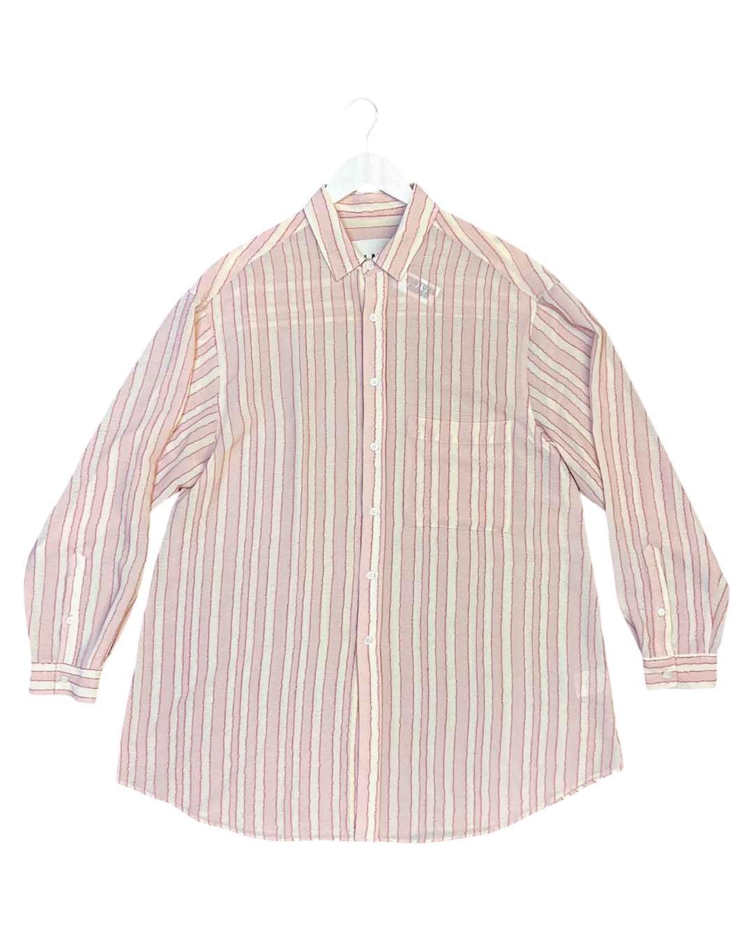 Size XXL |  Blanca Striped Pink/Cream Shirt