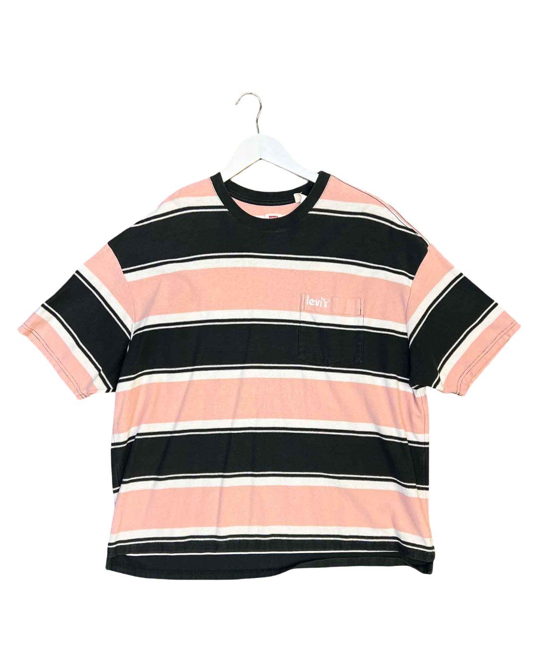Size M | Levi's Stripy Oversized Cotton T-shirt