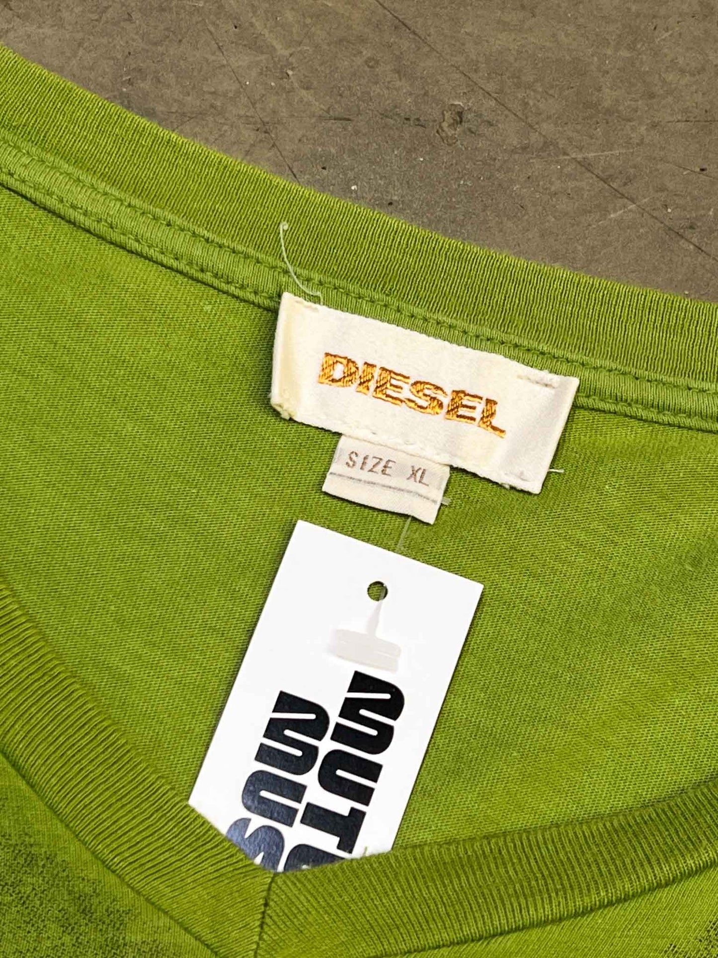 Size XL | Diesel Green Cotton Graphic T-shirt