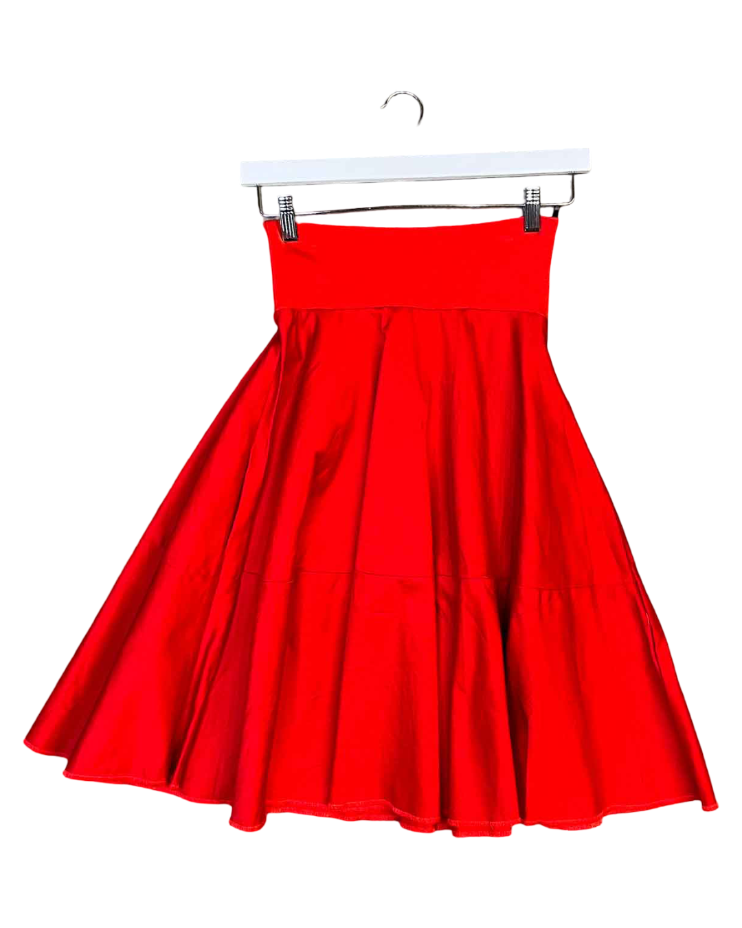 Sze 8 (S) | FOOL Red Swing Midi Skirt
