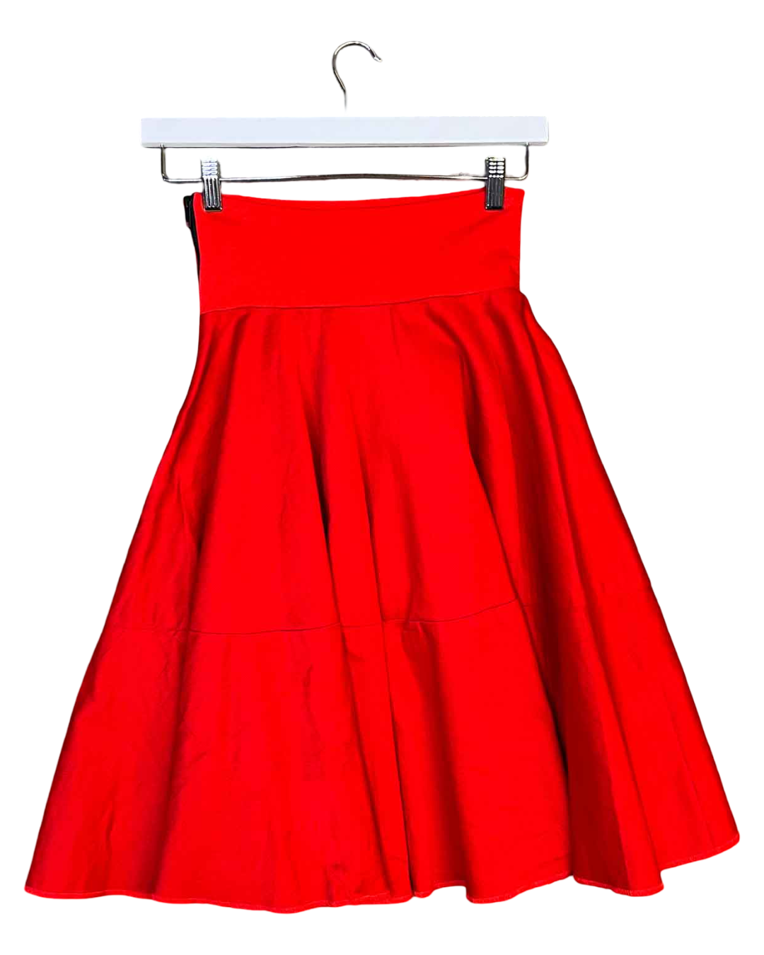 Sze 8 (S) | FOOL Red Swing Midi Skirt