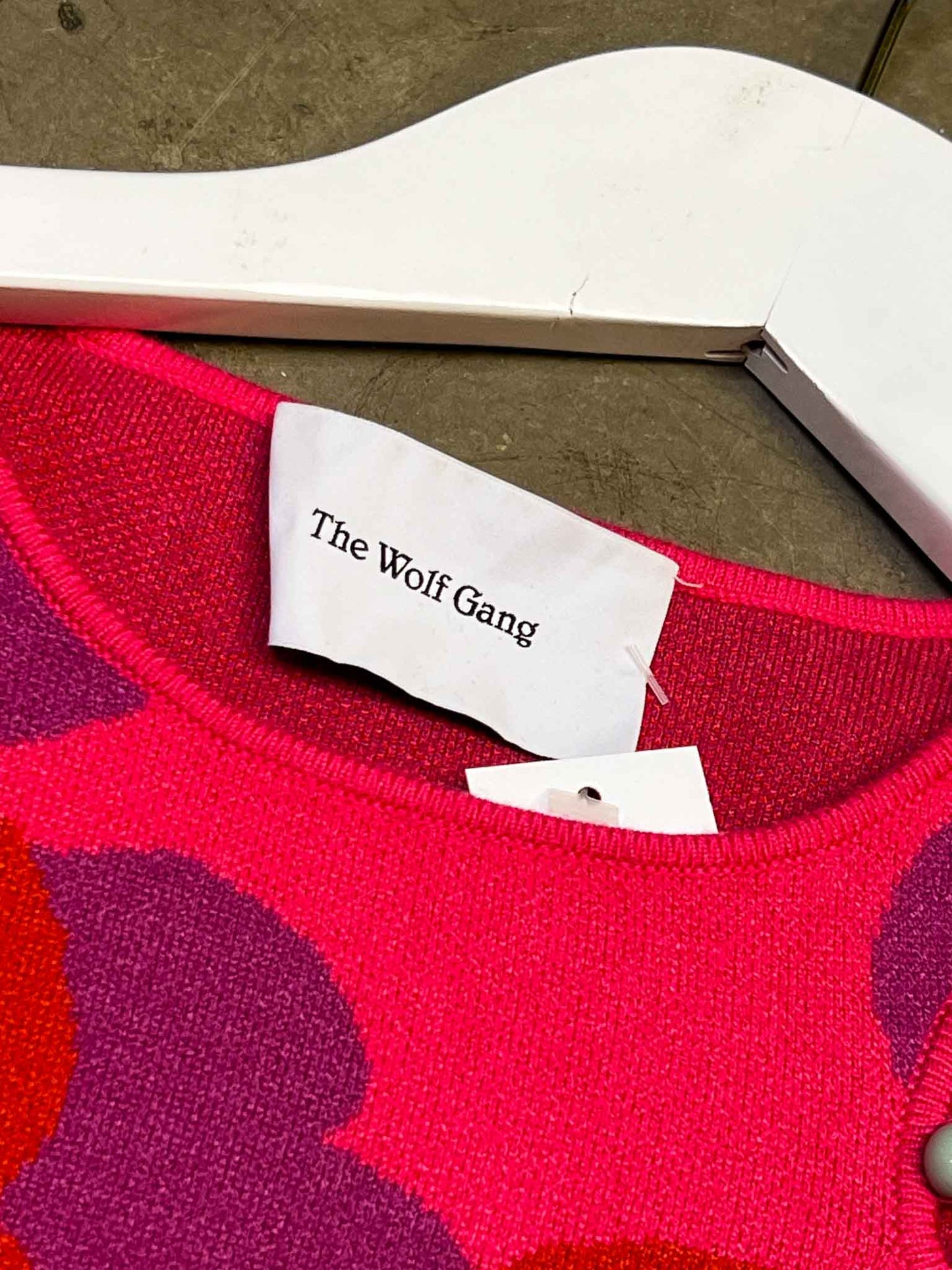 Size S | The Wolf Gang Escena Beaded Knit Top