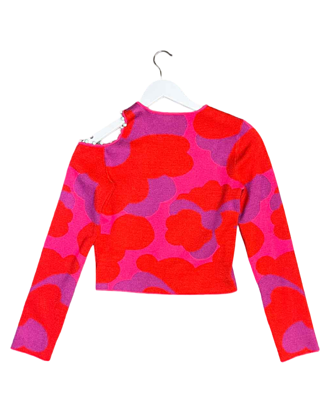 Size S | The Wolf Gang Escena Beaded Knit Top