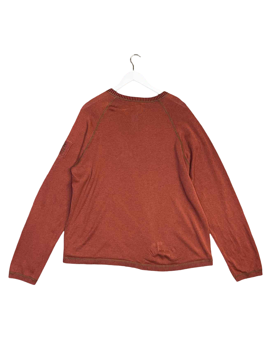 Size XL | Ralph Lauren Brown Cotton Knit Jumper