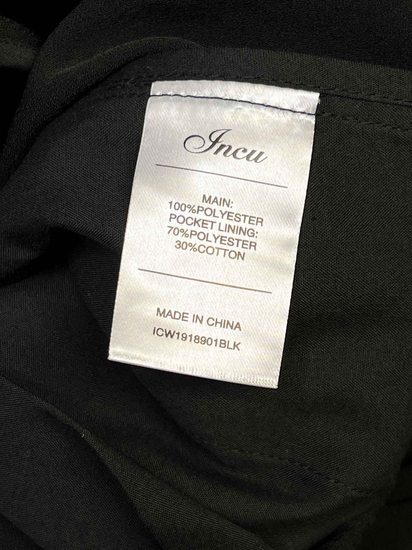 Size 4 (XXS) | Incu Black Mendez Pants NWT