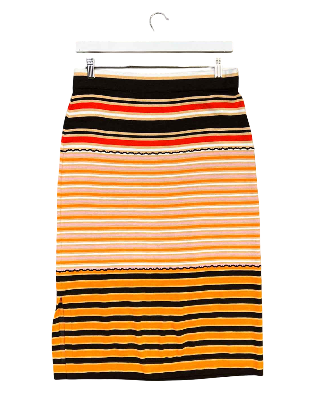 Size L |  Marni X Uniqlo Pink/Orange Knit Midi Skirt