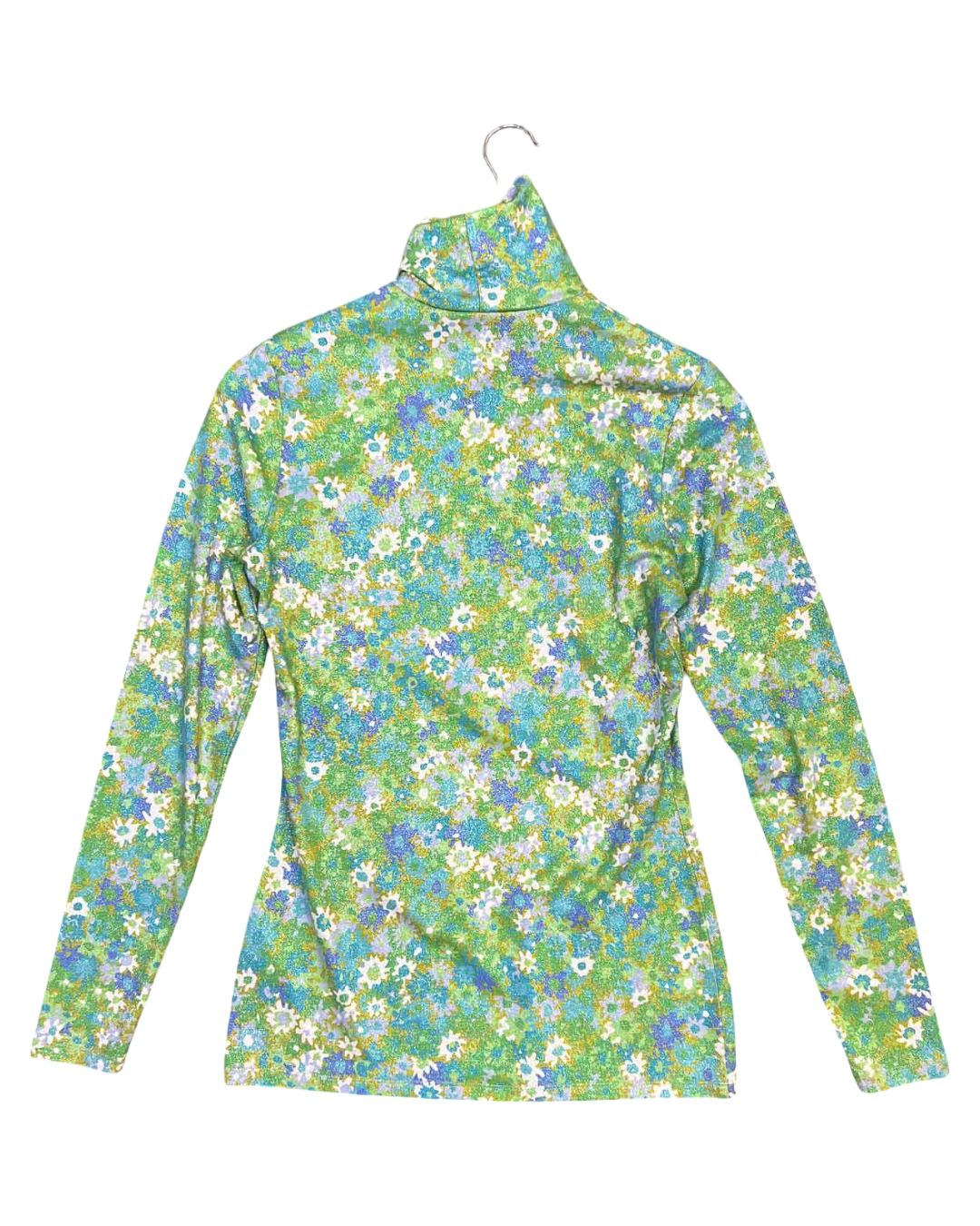 Size S | Alemais Floral Green/Blue Sparkle Top
