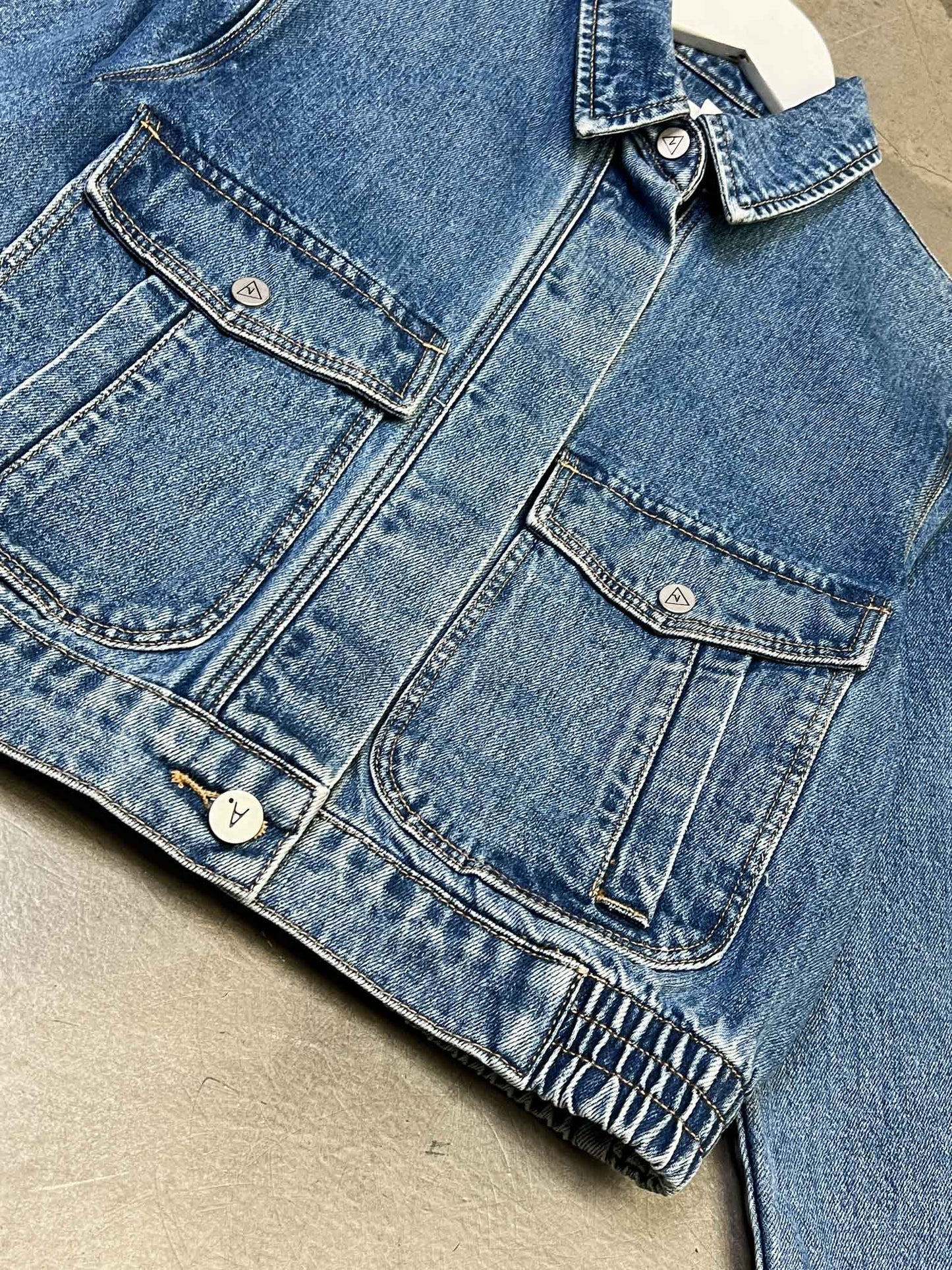 Size 12 (L) | Abrand Jeans Cropped Denim Jacket