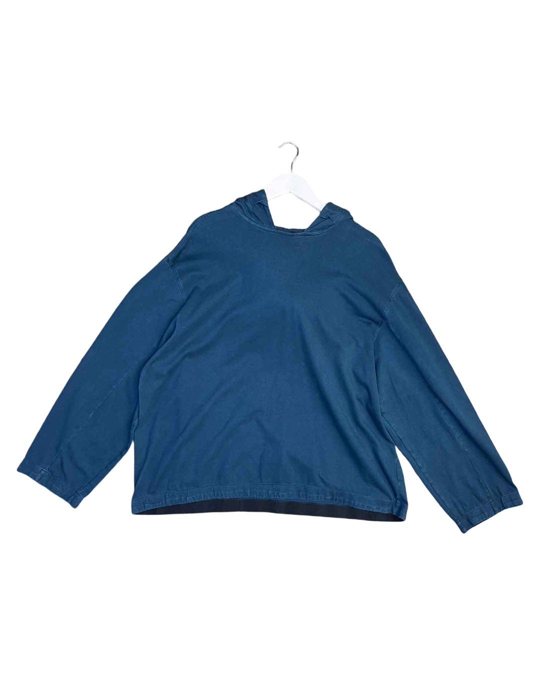 Size XS | Bassike Navy Organic Cotton Oversized Jumper