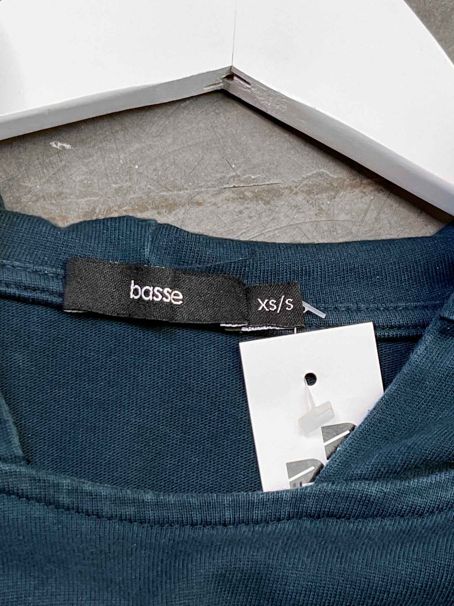 Size XS | Bassike Navy Organic Cotton Oversized Jumper
