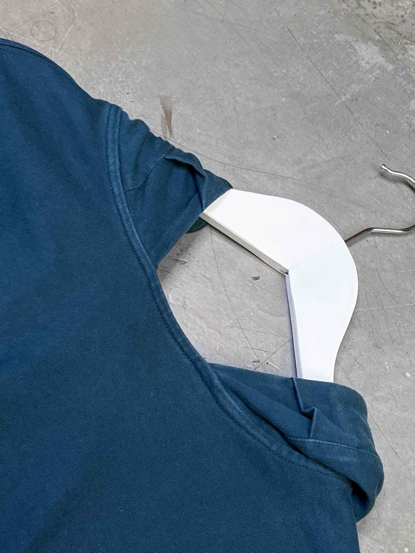Size XS | Bassike Navy Organic Cotton Oversized Jumper