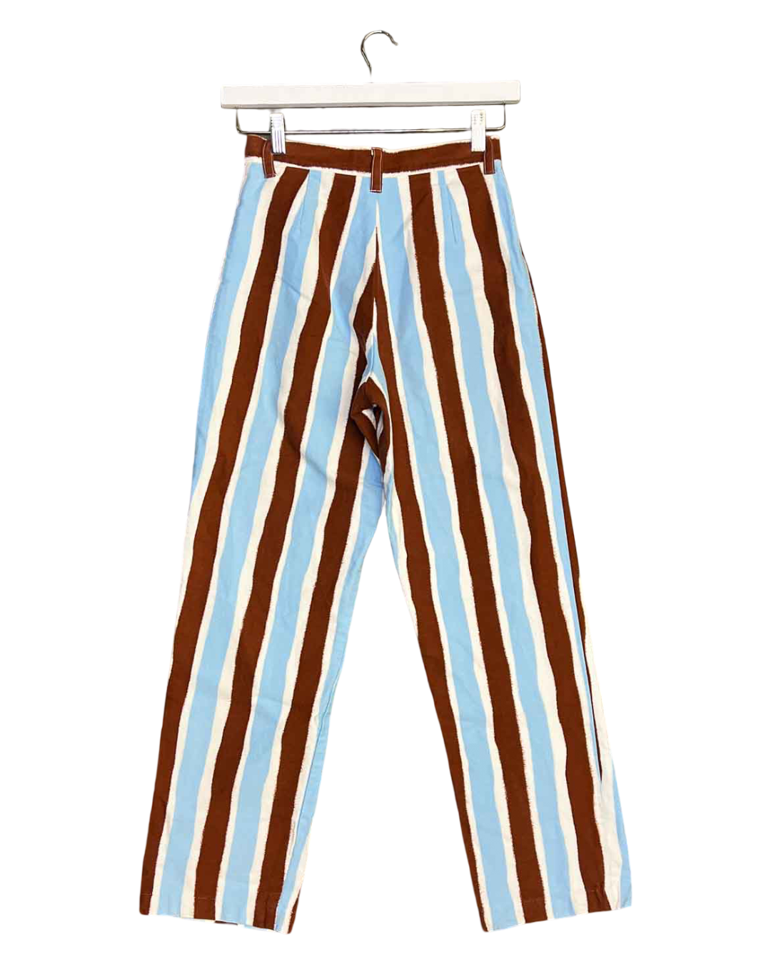 Size 0 (6) | SUKU Brown/Blue Candy Striped Jeans