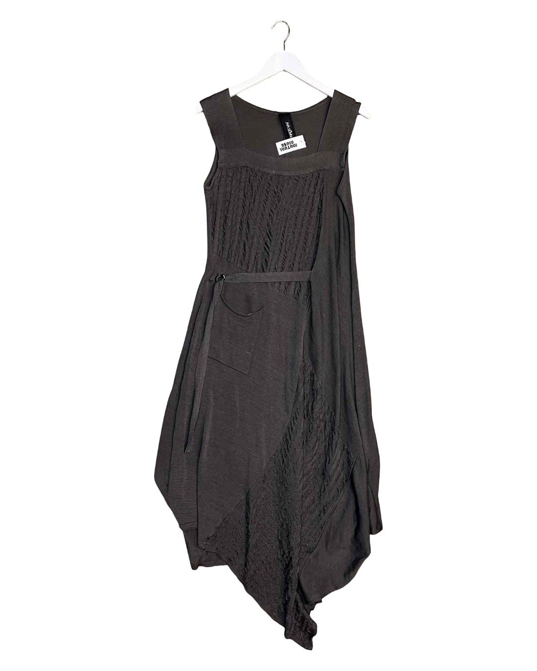 Size 3 (L) | MM Sohn Knitted Grey Cotton Midi Dress