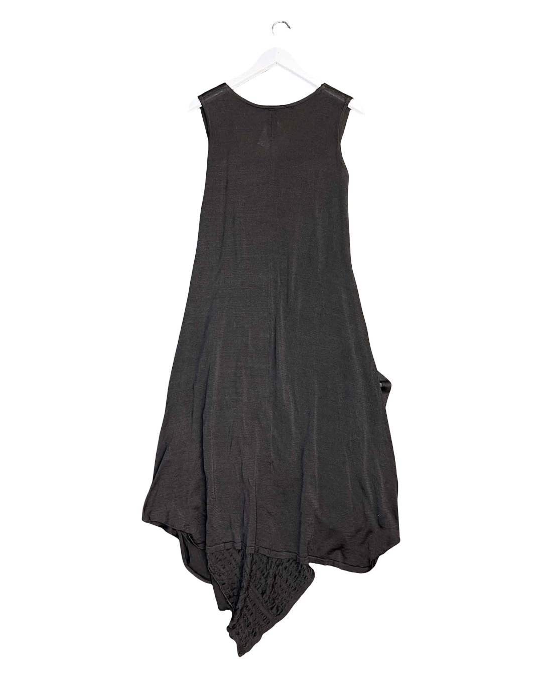 Size 3 (L) | MM Sohn Knitted Grey Cotton Midi Dress