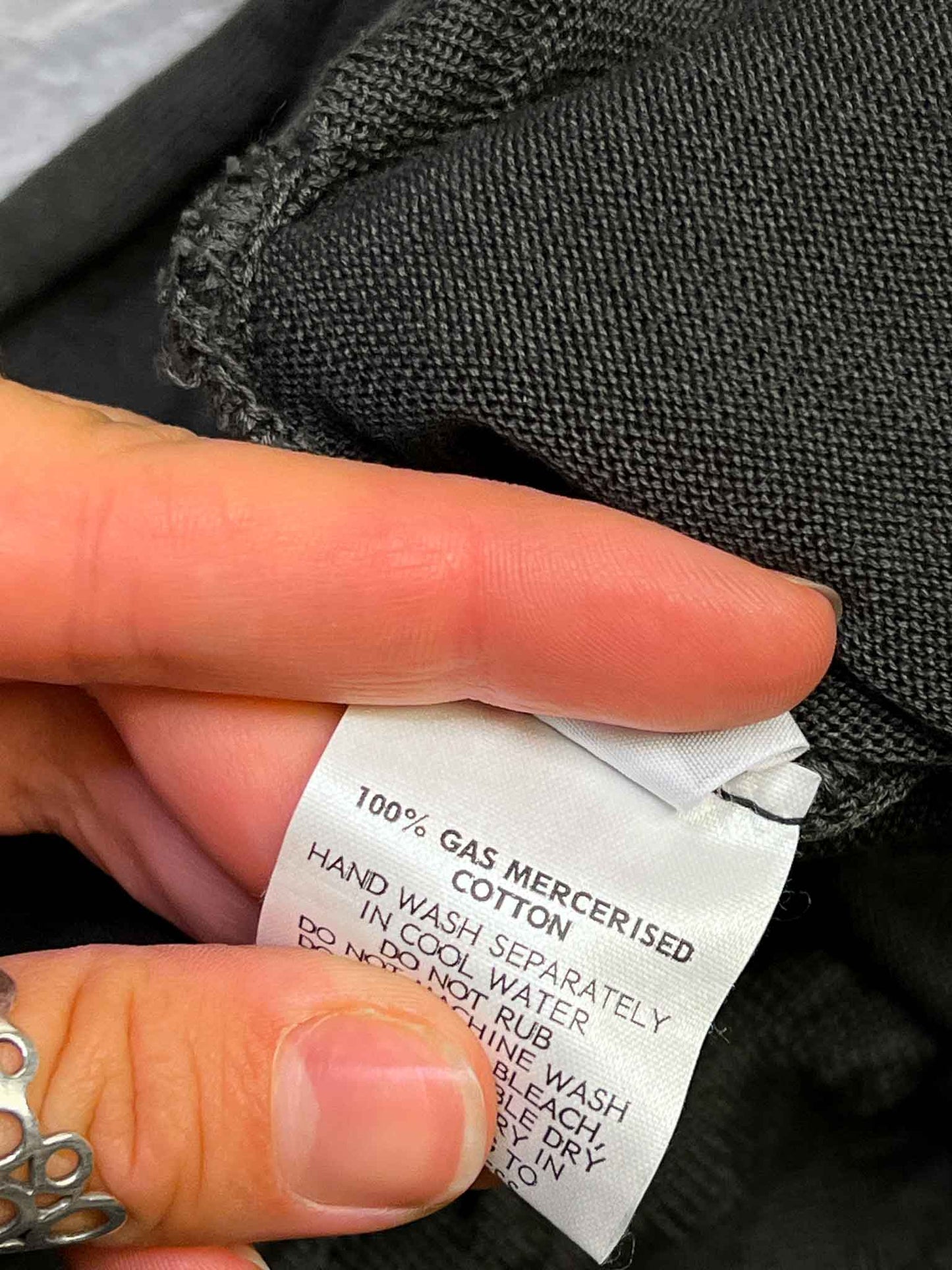 Size 3 (L) | MM Sohn Knitted Grey Cotton Midi Dress