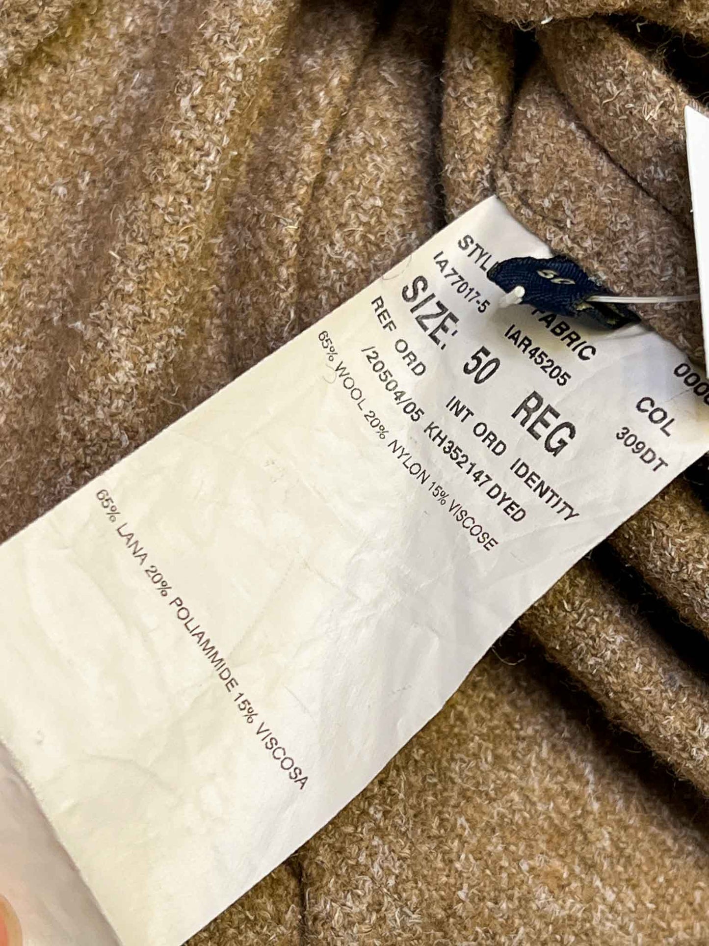 Size L | Lardini Brown Wool Suit Vest