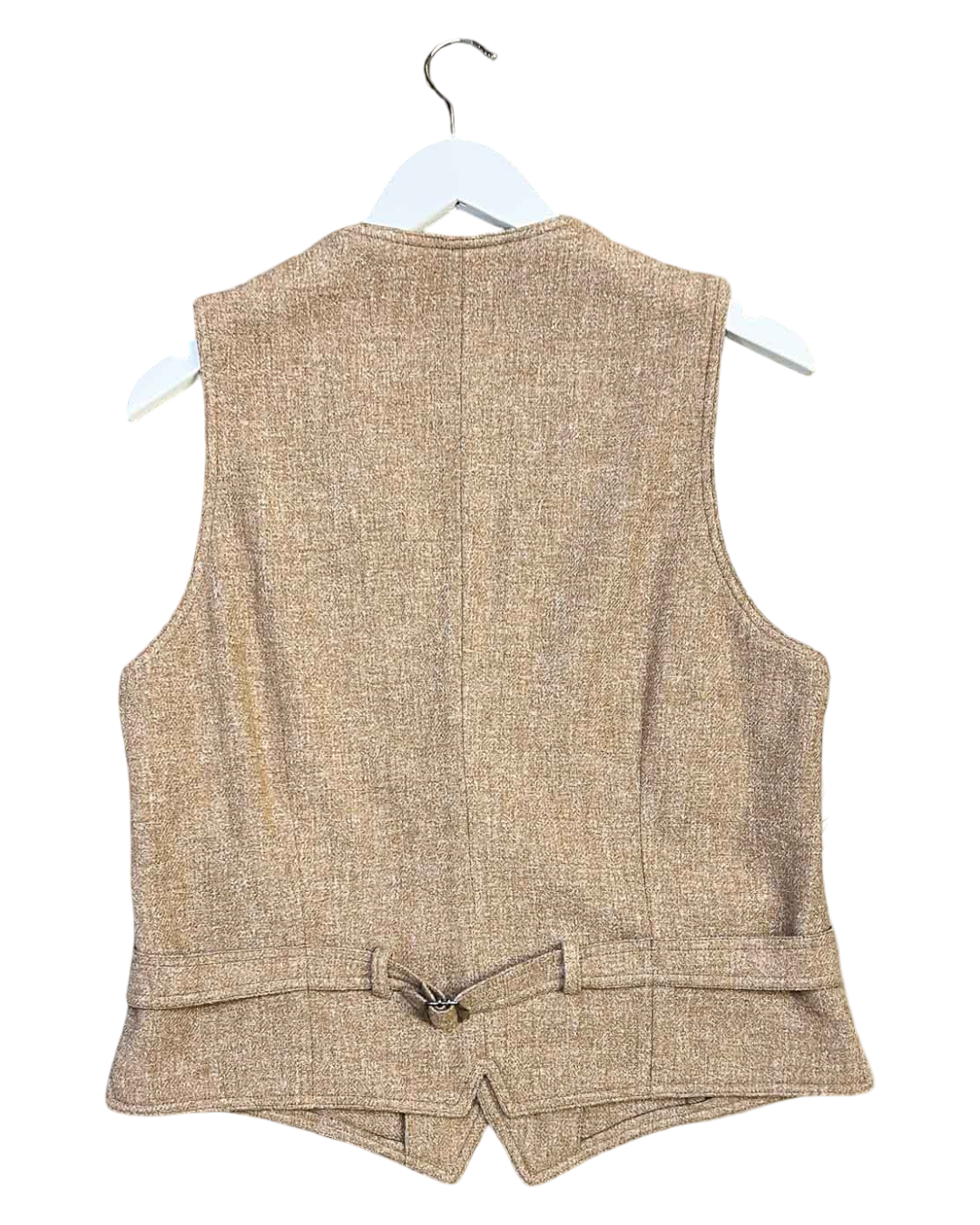 Size L | Lardini Brown Wool Suit Vest