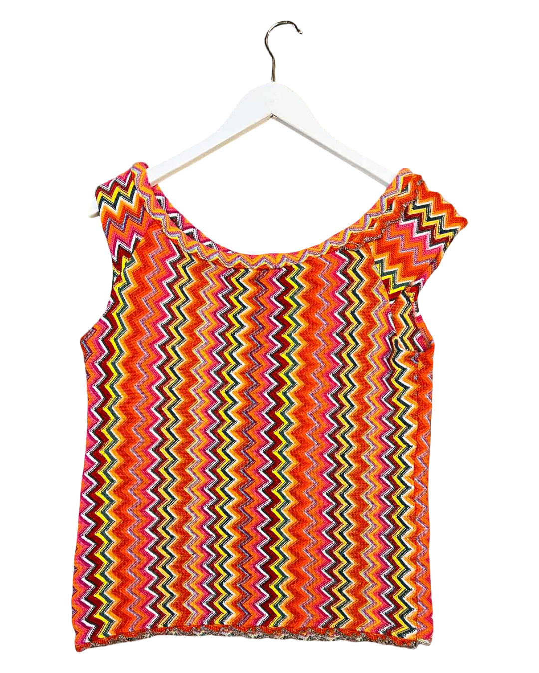 Size M | Leda x Zeus Zig-Zag Knit Top