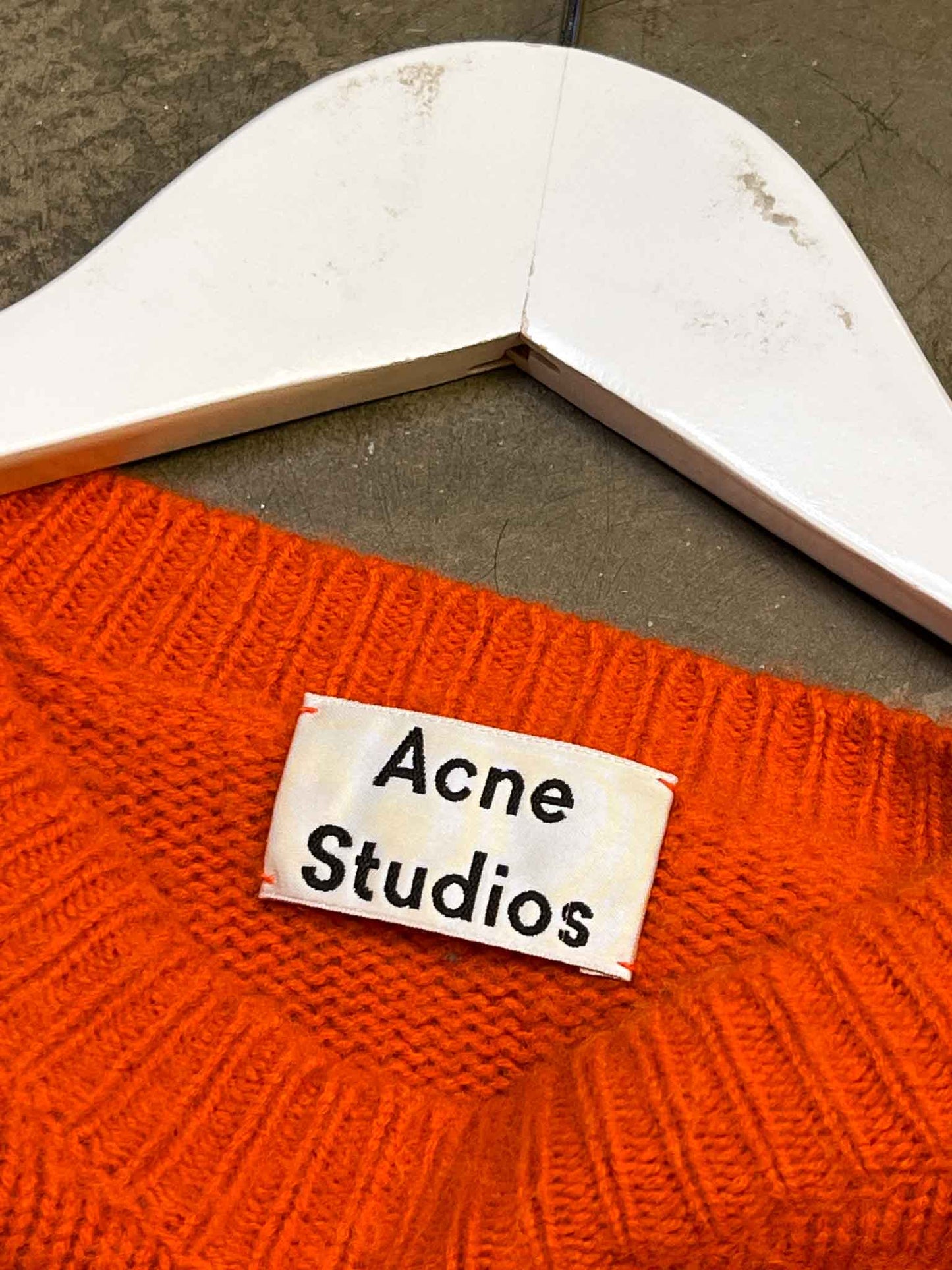 Size L (12) | Acne Studios Orange Wool/Cashmere Jumper