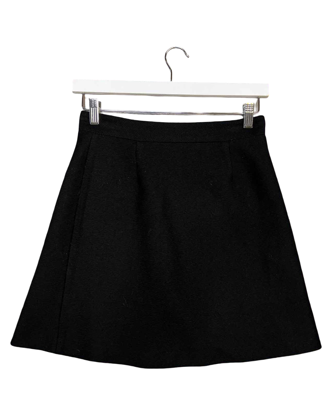 Size 40 (M) | Maje Black Wool Blend Mini Skirt