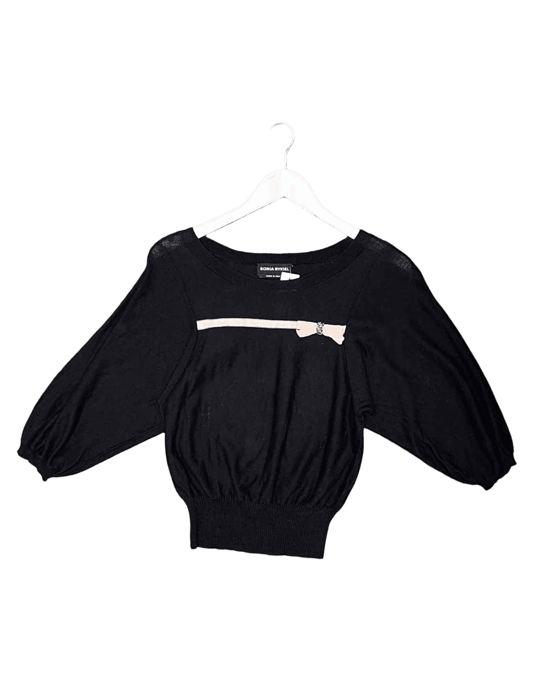 Size S | Sonia Rykiel Vintage Diamante Knit Top