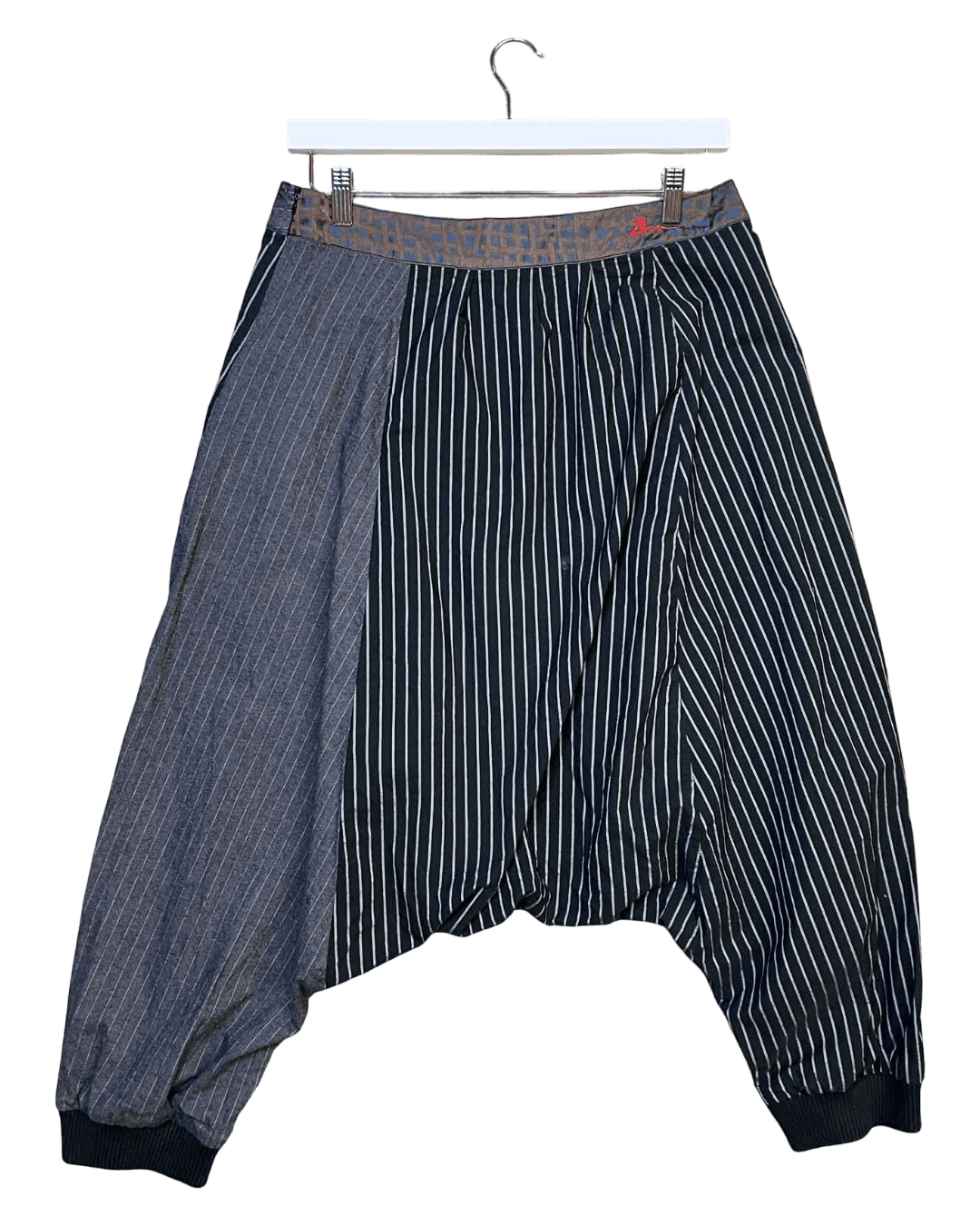 Size 40 (S) | Desigual Pinstripe Drop-crotch Harem Pants