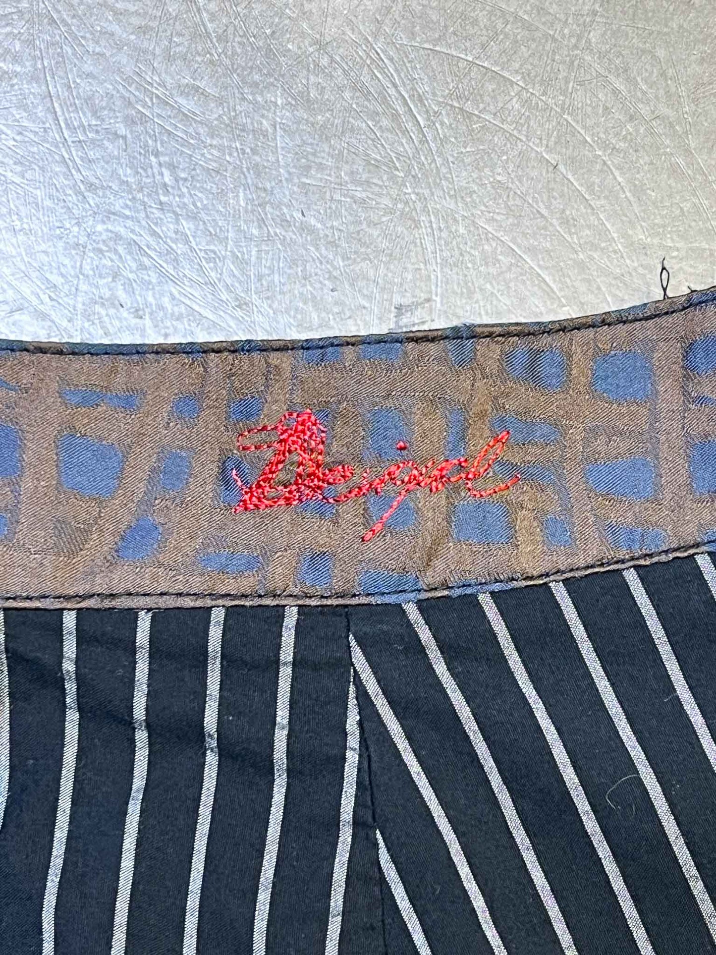 Size 40 (S) | Desigual Pinstripe Drop-crotch Harem Pants