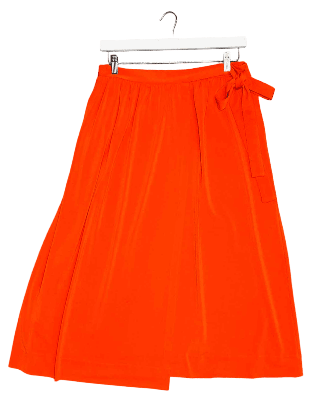 Size XL | By Malene Birger Orange/Red Wrap Maxi Skirt