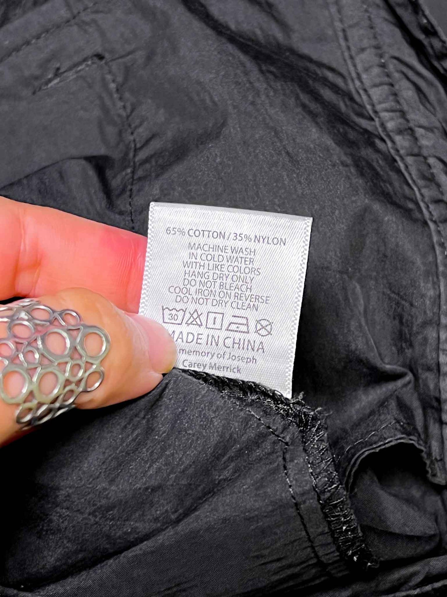 Size XL | Brain Dead Black Nylon Cargo Pants