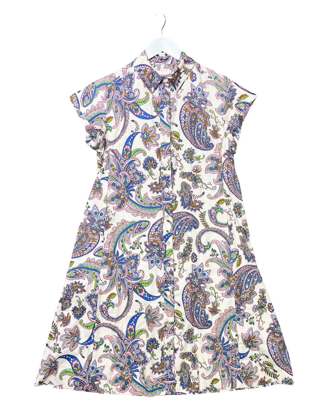 Size 8 | Obus Organic Cotton Paisley Midi Dress