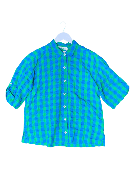 Size 10 | Nancybird Checkered Cotton Shirt