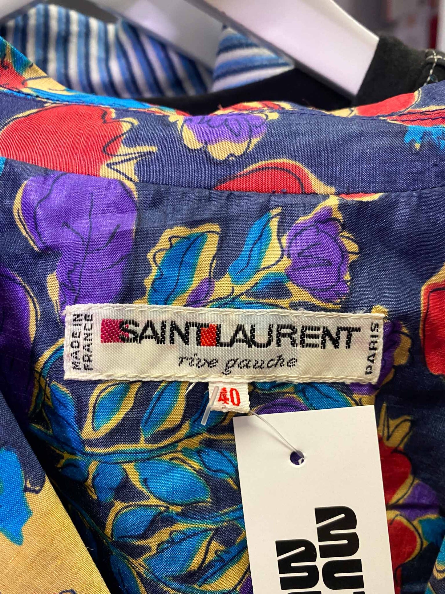 Size 40 (12) | Saint Laurent Rive Gauche Vintage Floral Top