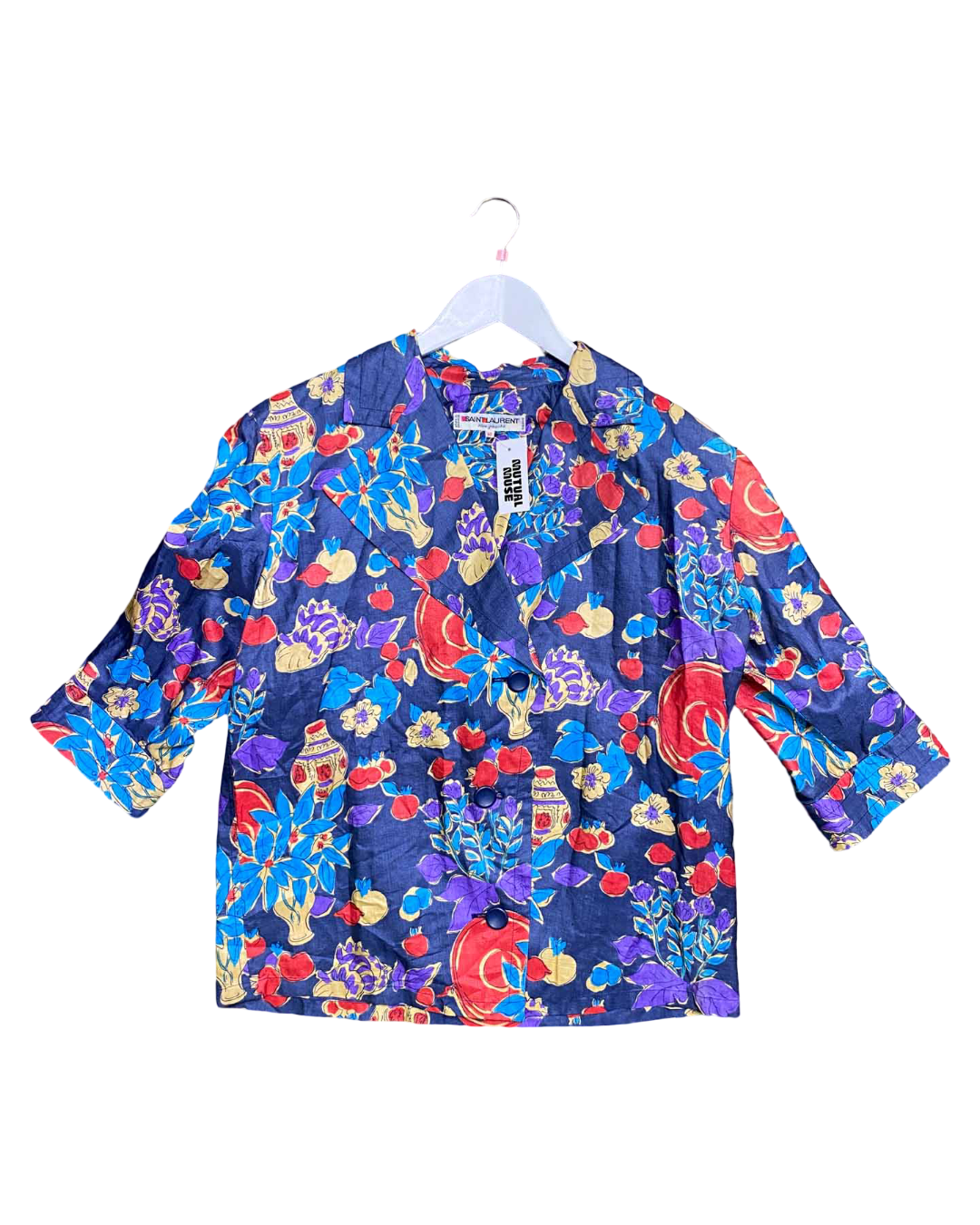 Size 40 (12) | Saint Laurent Rive Gauche Vintage Floral Top