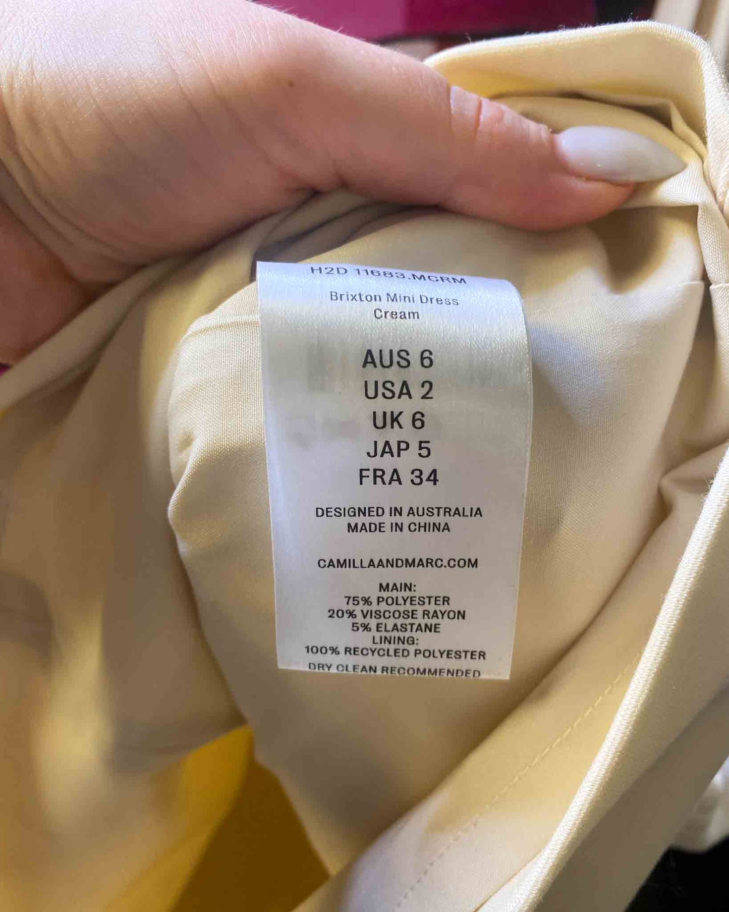 Size 6 | Camilla and Marc Brixton Mini Dress