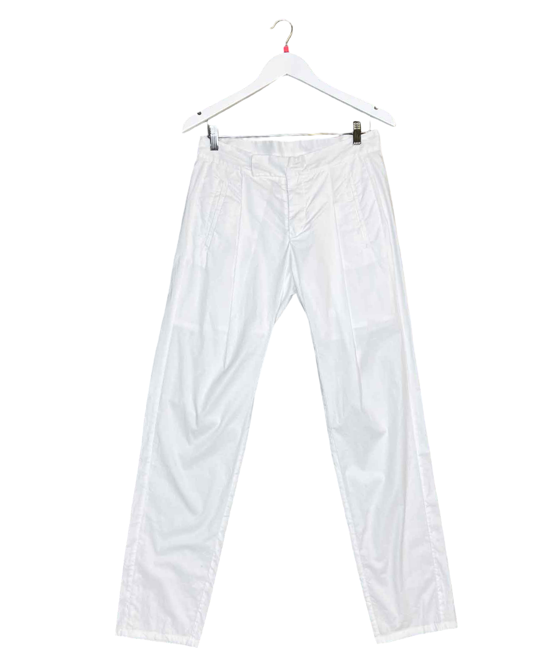 White MM6 Pants, 42 (S)