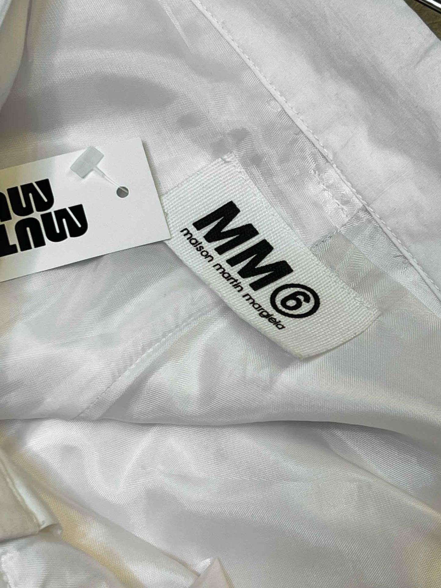 White MM6 Pants, 42 (S)