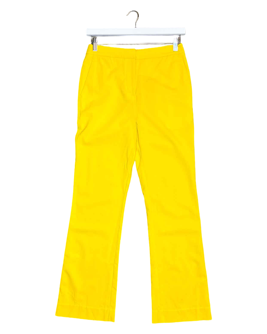 Size 8 (S) | Jac + Jack Yellow Wool Straight Leg Pants