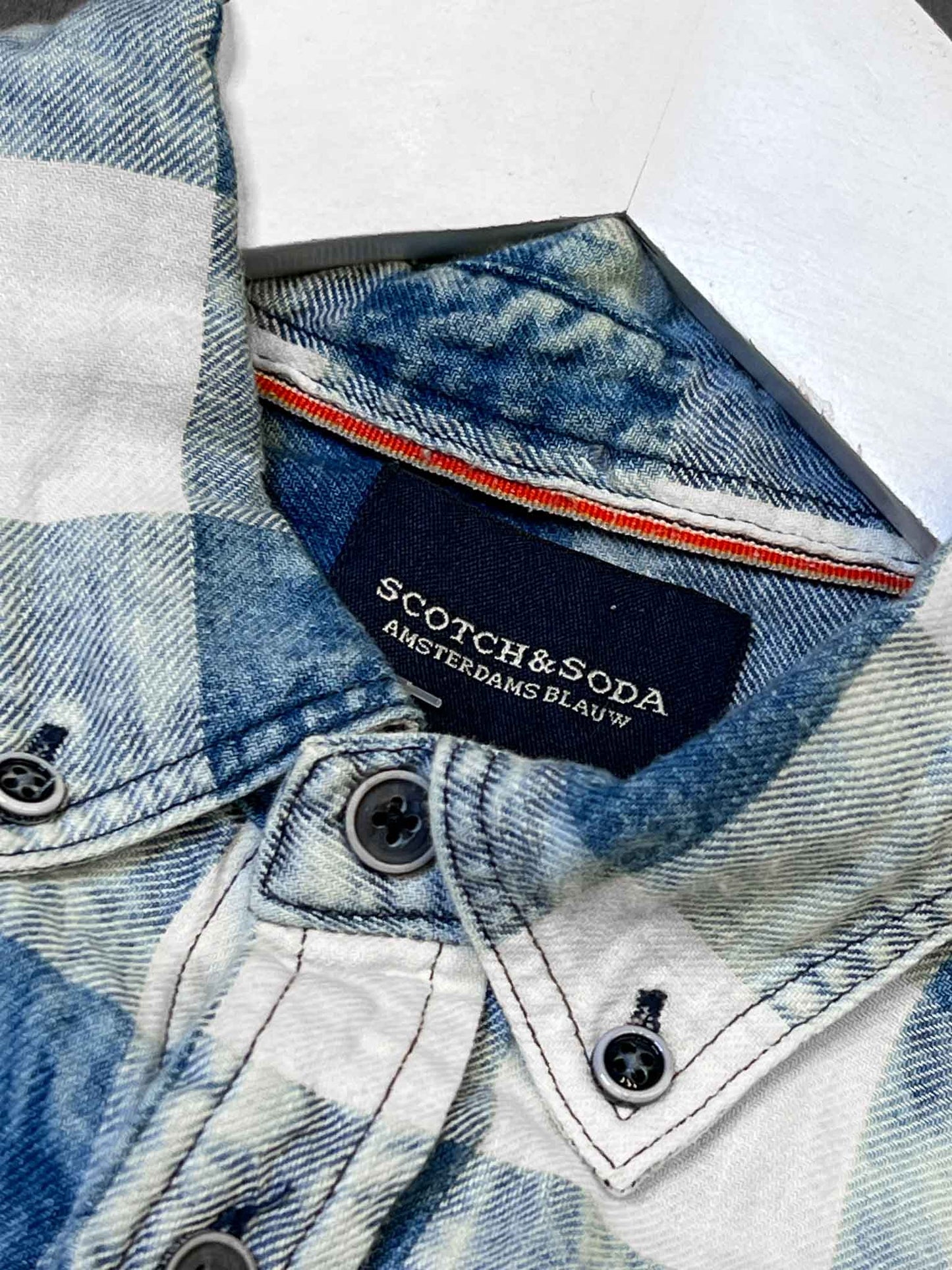 Size S | Scotch & Soda Fitted Plaid Flannel