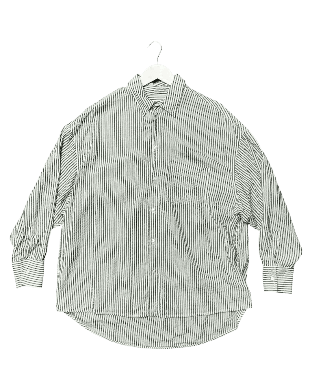 Size 2 (10) | Bassike Oversized Striped Shirt