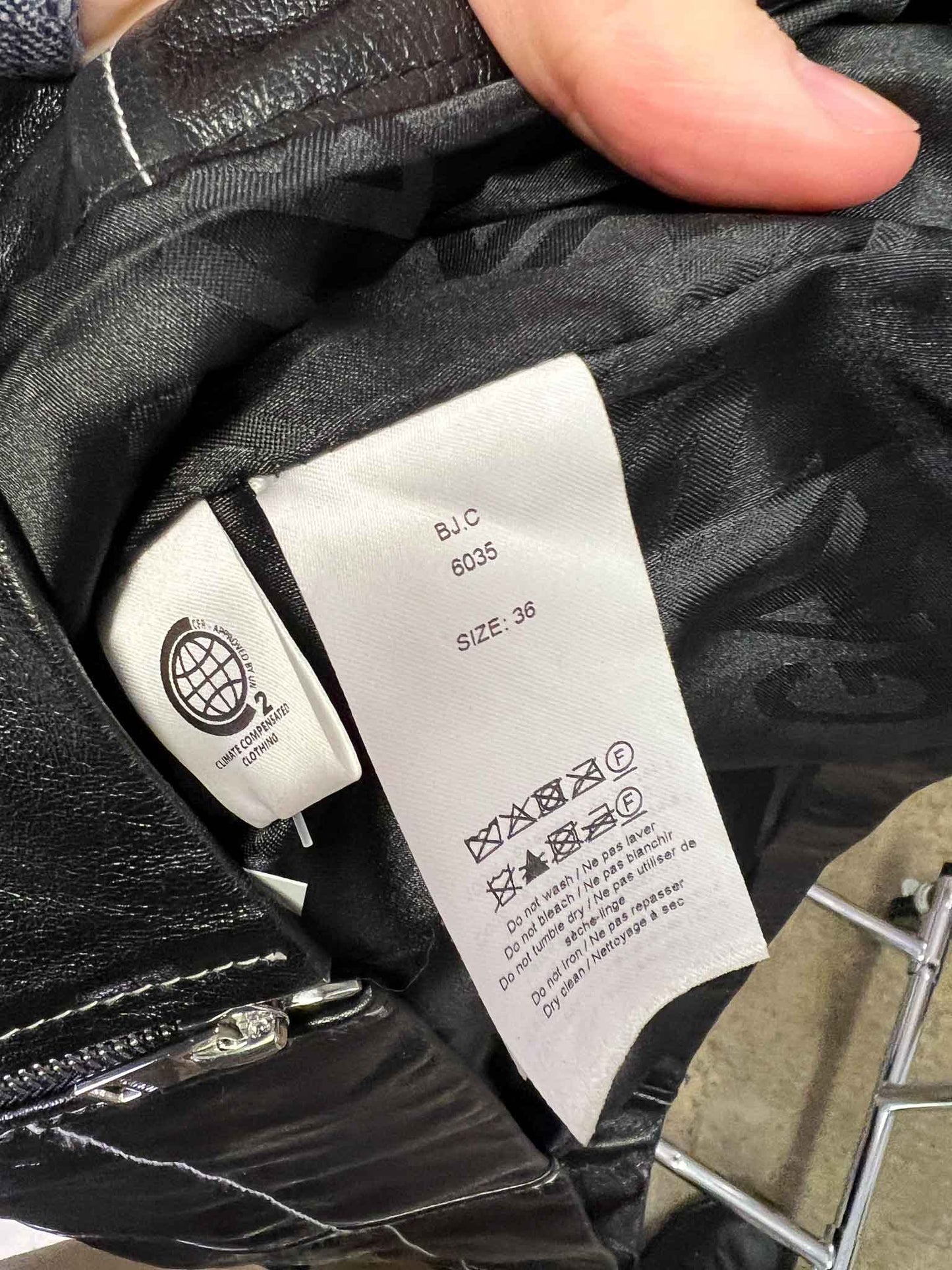 Size 36 (8) | Ganni Black Leather Midi Dress