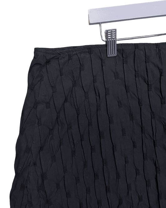 Size 22 (4XL) | Megan Salmon Crinkle Midi Skirt