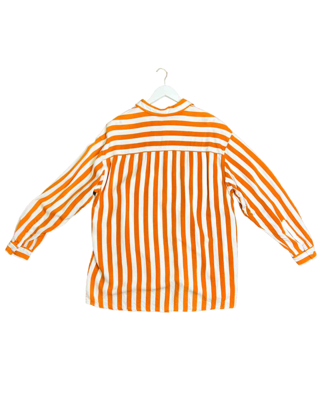 Size M/L | Blanca Rust and White Stripe Dillon Shirt