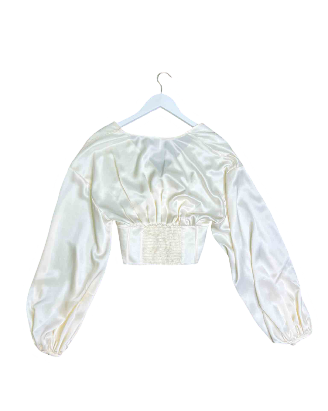 Size 8 | Aje Coconut Cream Spirit Corsetted Blouse