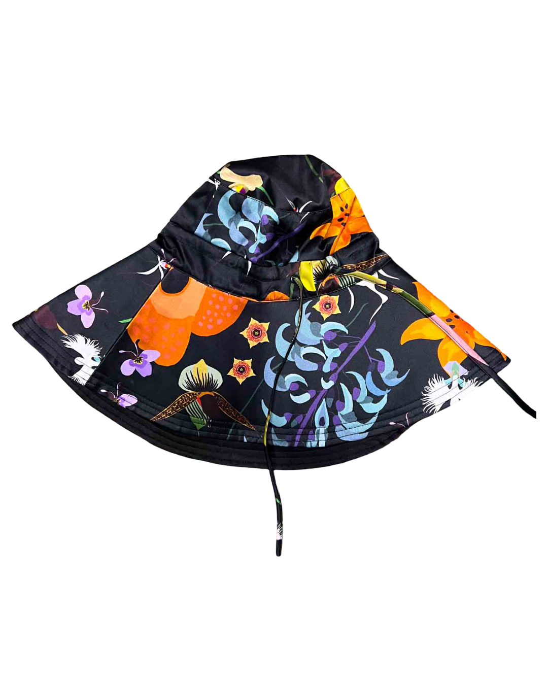 Silk Laundry Wide Brim Bucket Hat