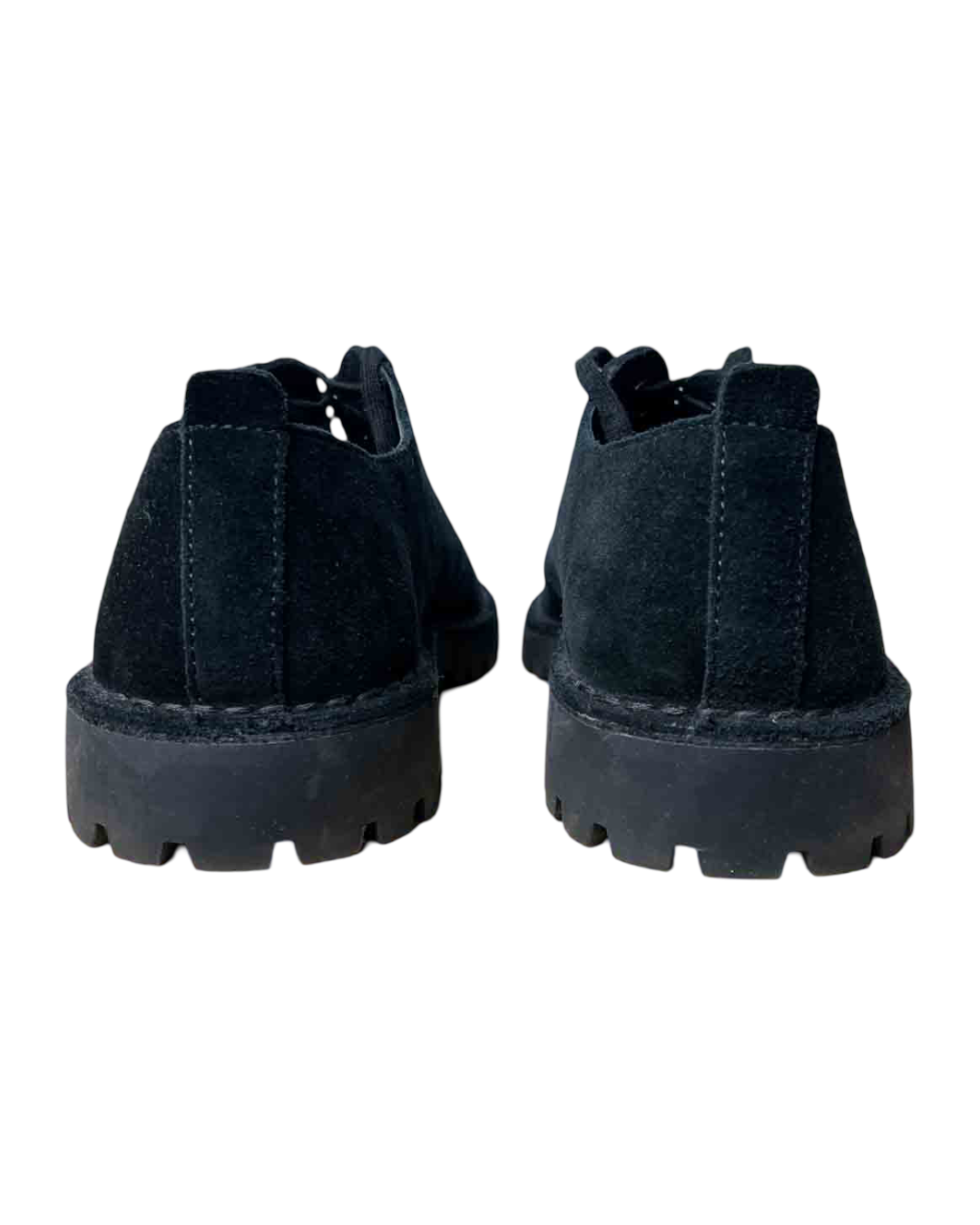 Size 47 | Clarks Black Suede Desert Oxford