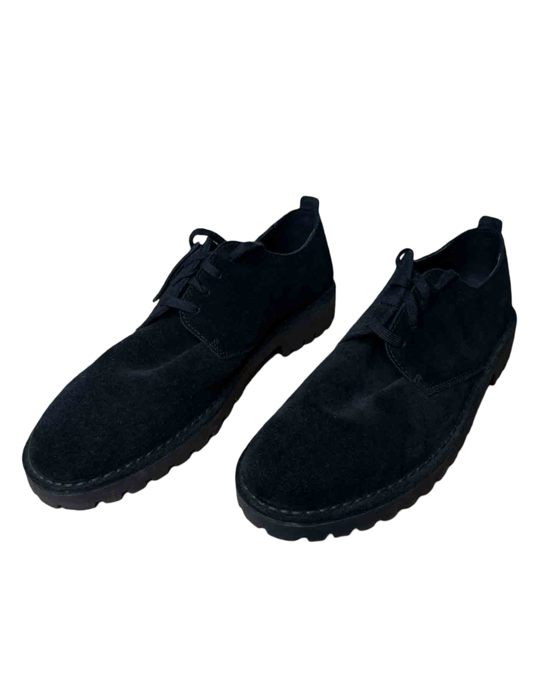 Size 47 | Clarks Black Suede Desert Oxford