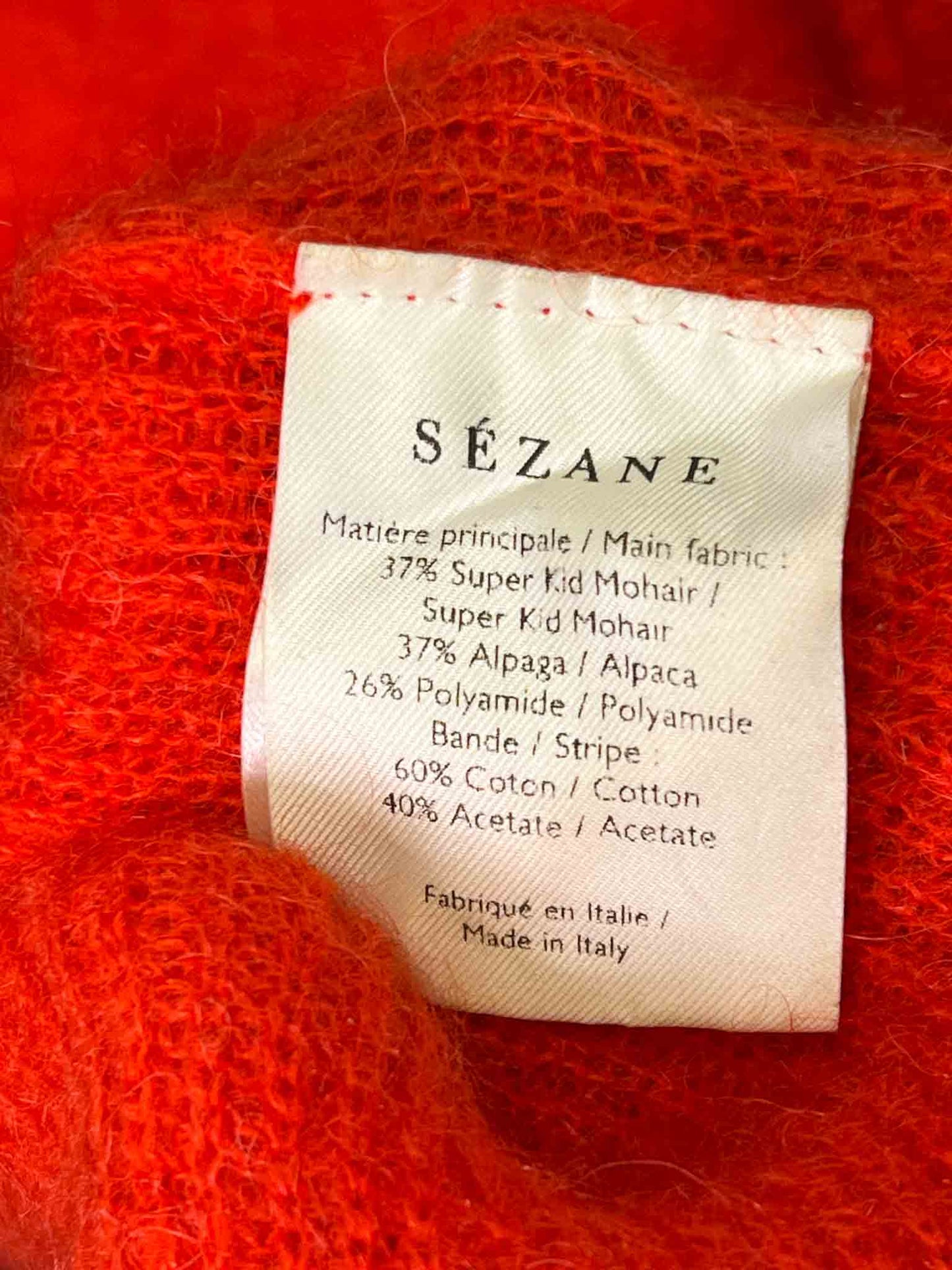 Size S | Sezane Gaspard Kid Mohair Jumper