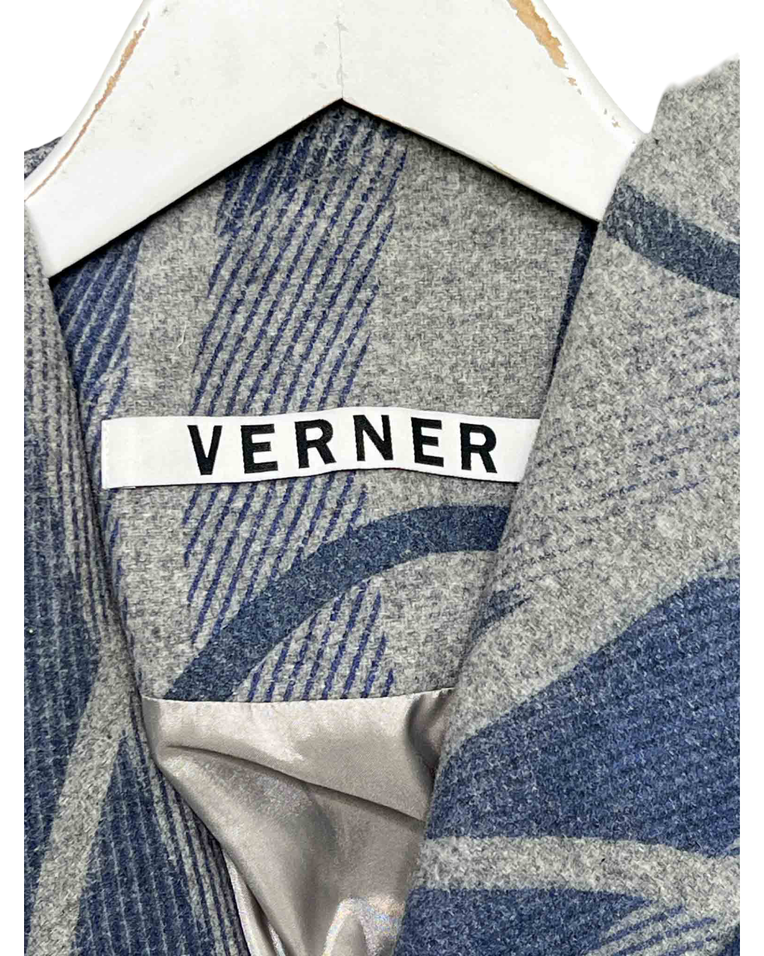 Size S | Verner Wool Check Coat