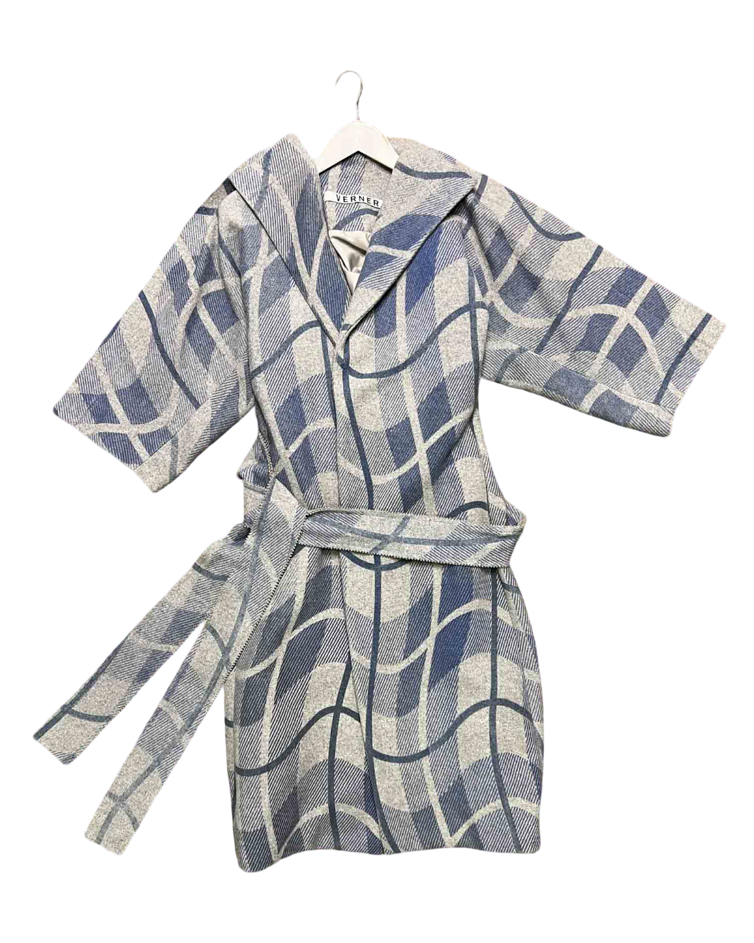 Size S | Verner Wool Check Coat