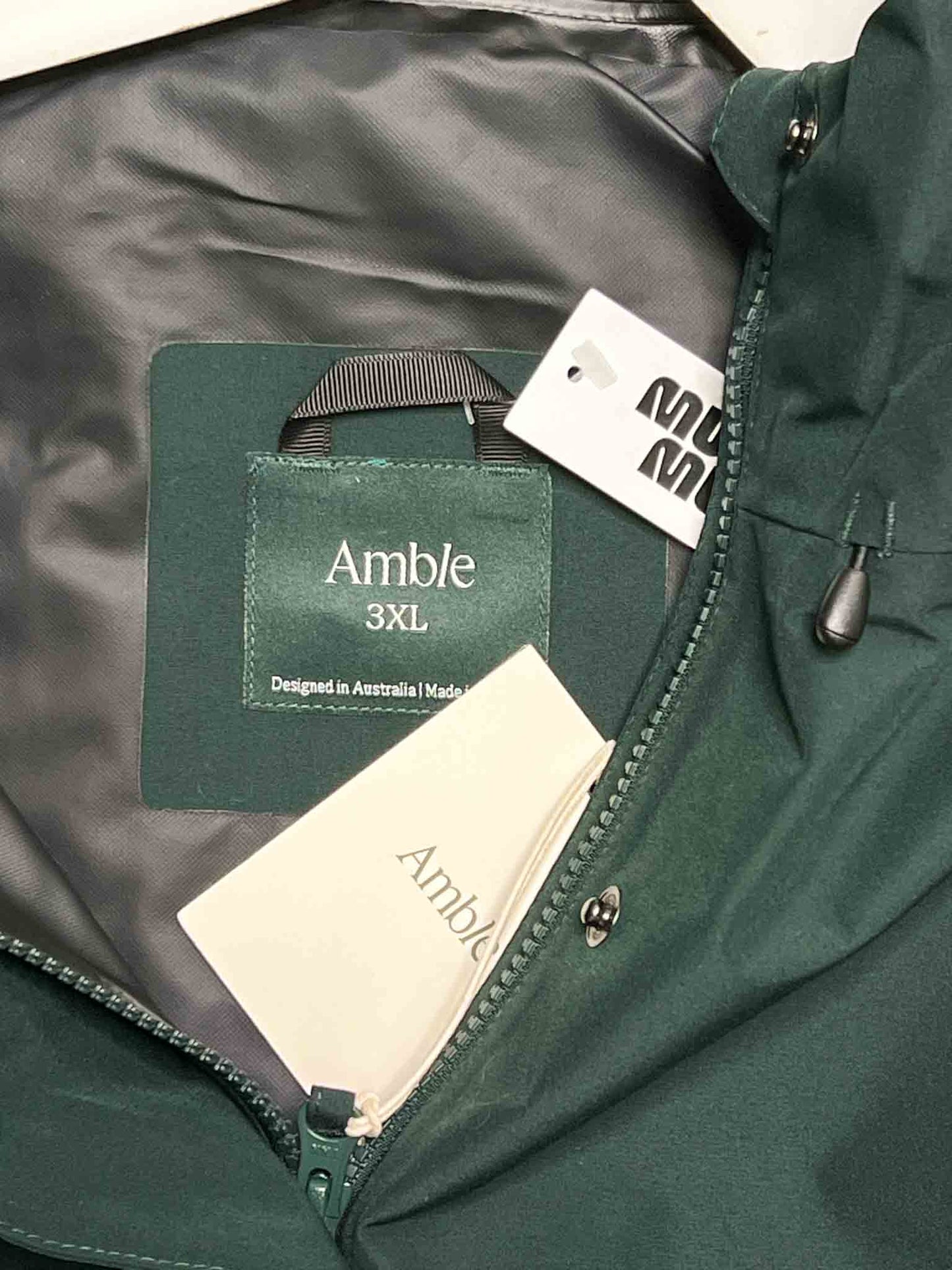 Size 3XL | Amble Green Rain Jacket